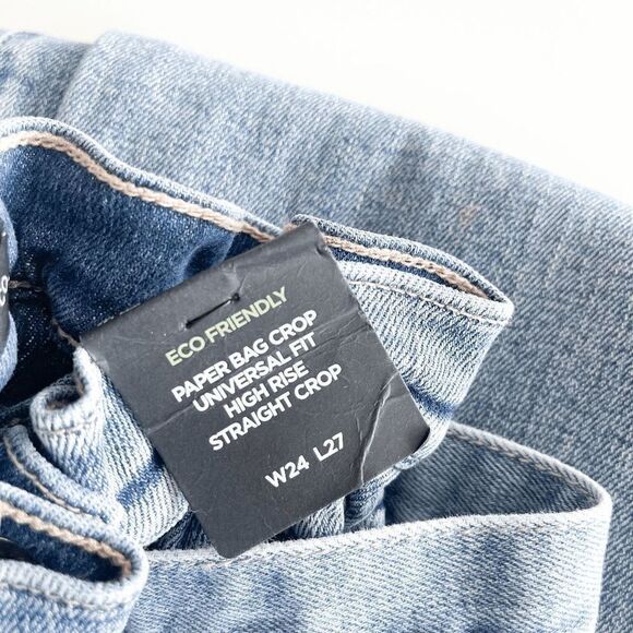 Silver Jeans Co. Womens Denim Pants High Rise Universal Fit Straight Blue Sz 24 - Picture 5 of 11